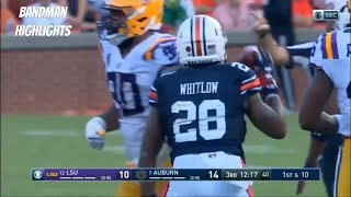 JaTarvious Whitlow Auburn vs LSU 91518 104 Yards 1TD [upl. by Ettereve]