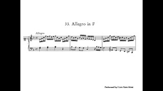 L Mozart Allegro in F no33 from Nannerls Music Book Piano Sheet Music ABRSM Grade 4 Piano 2011 [upl. by Fattal604]