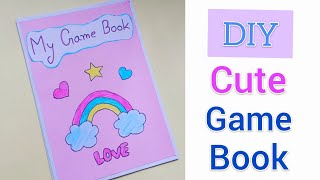 DIY Cute Gaming Book Part1  Easy Paper Gaming Book  5 Paper Games in a book [upl. by Gingras]