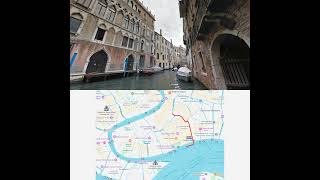 Venezia from Piazza San Marco to Rialto Bridge through canal [upl. by Notsirt]