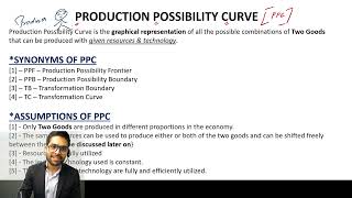 Economics  11 Production Possibility Curve PPC 1 C5 [upl. by Odnomor]