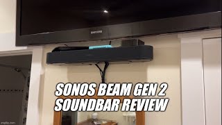 Sonos Beam Gen 2 soundbar unboxing mounting and review [upl. by Rebekah614]