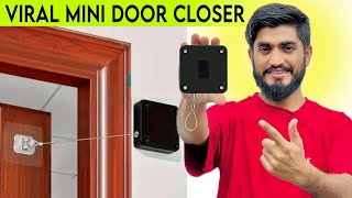 Viral Automatic Door Closer Review  Mini Door Closer Ads Reality  Sliding Screen Door Closer [upl. by Iago]