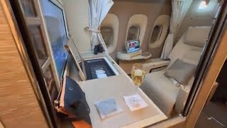 Flying First Class in the Sky’s Finest Emirates 777300ER’s New Luxury Suite Experience [upl. by Aicinoid489]