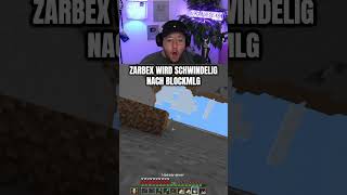 ZARBEX wird SCHWINDELIG nach BLOCKMLG 😂  shorts craftattack12 [upl. by Frederica]