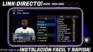 DESCARGAR E INSTALAR PES 2025 ppsspp v16 FULL FICHAJES ✅ RELATOS MARIANO CLOSS EFOOTBALL 25 [upl. by Ewan328]