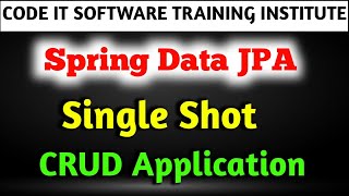 Spring Data JPA  Spring Boot Series  Crud Application in Spring Boot  springboot [upl. by Bridgid]