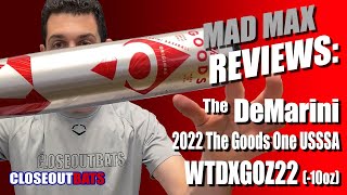 DeMarini WTDXGOZ22 The Goods One USSSA 10oz 2022 [upl. by Yadrahc236]