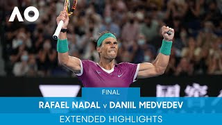 Rafael Nadal v Daniil Medvedev Extended Highlights Final  Australian Open 2022 [upl. by Amikay731]