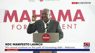 John Mahama launches 2024 NDC Manifesto [upl. by Delmore]