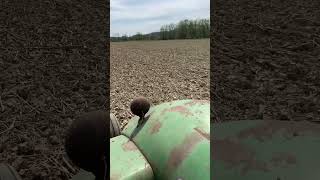 John Deere 830 with a Straight Pipe Rollin’ Coal Pulling a Disk [upl. by Anikes]