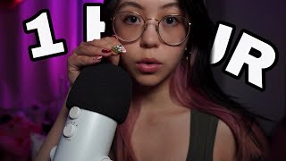 ASMR 1 Hour of Dry Mouth Sounds Sksk Tongue Clicking amp More Looped [upl. by Ardnassak]