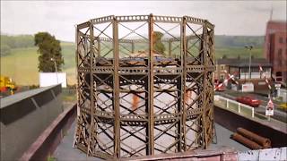 OO gauge GASOMETER PROJECT [upl. by Nerine]