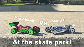 Losi Micro B vs Kyosho Mini Z Buggy [upl. by Filler]