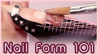 How to Apply Acrylic on Nail Forms for Beginners [upl. by Yenahpets]