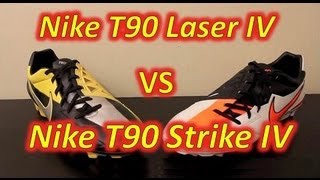 Nike T90 Laser IV VS T90 Strike IV  Comparison [upl. by Royden998]