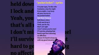 quotpocket locketquot lyrics  Alaina Castillo shorts ytshorts lyrics pocketlocketalainacastillosong [upl. by Refennej]