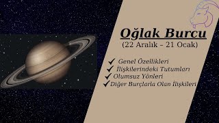 Oğlak Burcunun Özellikleri  Oğlak Burcu Aşk ve İş Hayatı Olumsuz Özellikleri Diğer Burçlarla Uyumu [upl. by Thebault866]