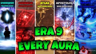 Sols RNG┃EVERY New Aura「ERA 9 🌌」 [upl. by Hammel]