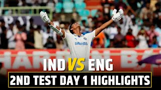 IND vs ENG 2nd Test Day 1 Highlights Yashasvi Jaiswal Hits 179 India End Day 1 On 3366  Cricket [upl. by Servais]