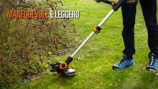 WORX WG163E Decespugliatore Tagliaerba 20V IT [upl. by Korfonta]