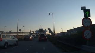 Scandlines sunset Ferry Crossing  Rødby Denmark  Puttgarden Germany Sept 2021 [upl. by Enyawud94]