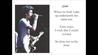 5SOS  Beside You Lyrics  Pictures [upl. by Reffinej625]