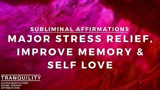 30 Minute Subliminal  528hz Major Stress Relief Improve Memory  Subliminal Affirmation [upl. by Proud]