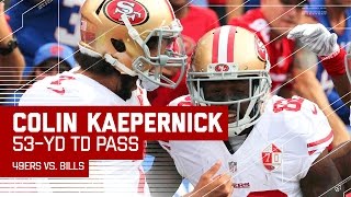 Colin Kaepernick Throws 53Yard TD to Torrey Smith  49ers vs Bills  NFL [upl. by Aihsekat497]