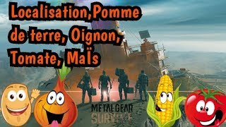 Metal Gear Survive  Localisation Pomme de terre Oignon Tomate Maïs [upl. by Rori198]