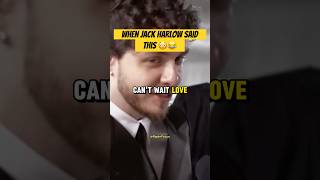 Jack Harlow is in LOVE 😳😂 jackharlow interview rap [upl. by Arehahs632]