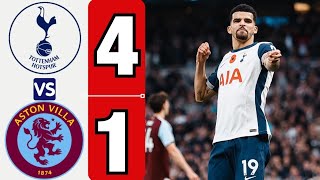 All Goals amp Highlight 41  Tottenham vs Aston Villa  Premier League Highlight  eFootball Pes 21 [upl. by Sitoeht]