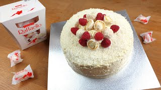 FERRERO RAFFAELLO Cake  Coconut Lovers Cake Recipe [upl. by Giordano]