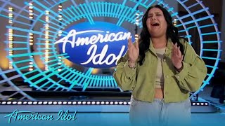 Nicolinas Idol Stunning Audition Gets All 3 JUDGES ON THEIR FEET [upl. by Hplodur]