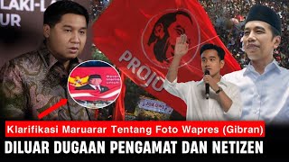 Klarifikasi Marurar Tentang Foto Gibran Yang Sempat Heboh Pengamat Gigit Jari [upl. by Alpheus]