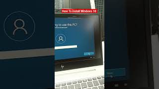 How to install Windows 10 from USB Hp laptop windows10 window windowviews installation [upl. by Esor]