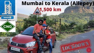 Mumbai to Kerala  Allepey  Road trip  CNG Car  Lockdown trip  April 2021 [upl. by Tegan]