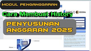 Terbaru Cara membuat Histori Penyusunan Anggaran 2025 pada Aplikasi SAKTIMigrasi [upl. by Owades5]