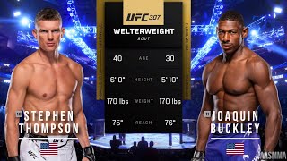 STEPHEN THOMPSON VS JOAQUIN BUCKLEY FULL FIGHT UFC 307 [upl. by Pembroke]