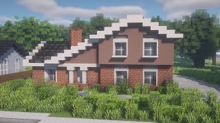 Minecraft How to build a Suburban House  Tutorial 2 [upl. by Sassan]