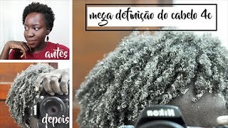 SUPER DEFINIÇÃO DO CABELO TIPO 4C COM ARGILA E VINAGRE DE MAÇÃ  TASTYLE [upl. by Carol]