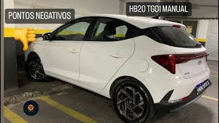 Pontos Negativos Hyundai HB20 Comfort 10 TGDI MANUAL 20232024 l Teste de Longa Duração [upl. by Barby]