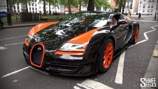 Bugatti Veyron Vitesse WRC  Startup and Loading in London [upl. by Mellitz]