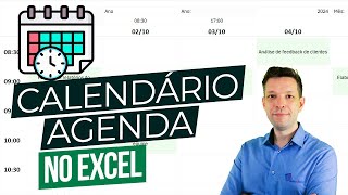 Planilha Calendário Agenda Excel  Download Grátis  Como Fazer Calendário Agenda no Excel [upl. by Enymsaj839]