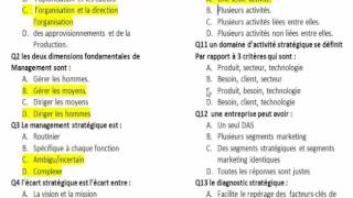 management stratégique examen 2015 Mr Binkkour FSJES Agadir [upl. by Brinna]