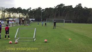 Voetbaltraining U8 Openen breed  Openen diep  KFC De Vrede Wechelderzande [upl. by Yzzik]