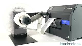 Label Rewinder  Unwinder for EPSON Colorworks  Labelmate [upl. by Cadmar938]