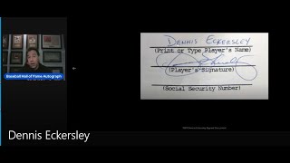 Dennis Eckersley Autograph Analysis  TTM Address in Description [upl. by Esemaj]