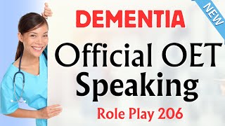 POST SURGERY CARE FOR A DEMENTIA PATIENT OET Speaking oetspeaking [upl. by Sirrad]