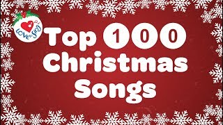 Top 100 Christmas Songs and Carols Playlist with Lyrics 🎅 Best Christmas Songs 🎄 [upl. by Derk]